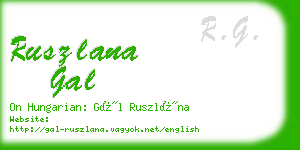 ruszlana gal business card